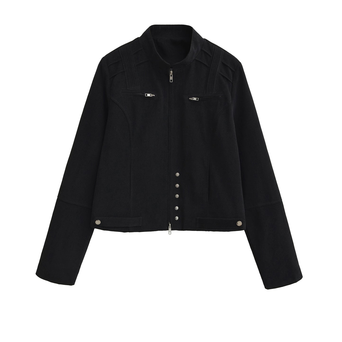 UNIKCOSA Velora Zipper Jacket Womens Top Slim Fit Cotton 🌆