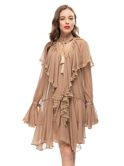 UNIKCOSA Velora Lace Up Mini Dress Chic Luxury Party 💫