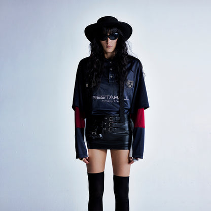 UNIKCOSA UrbanSoul Long Sleeve Lapel Polo Shirt Style 💫