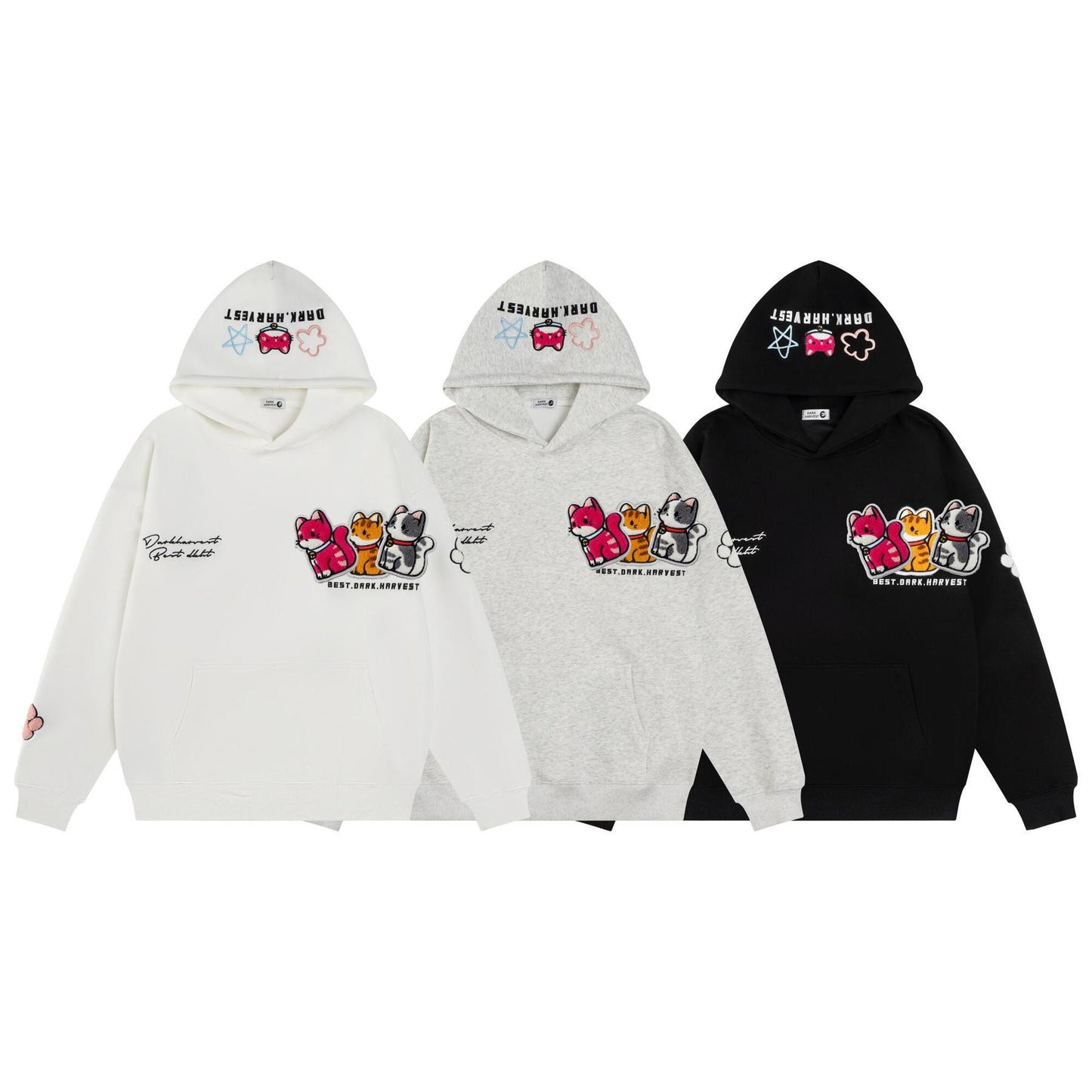 UNIKCOSA Velora Embroidered Velcro Design Hoodie Luxe 💫