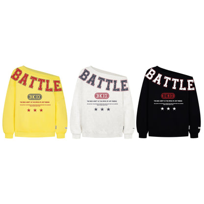 UNIKCOSA StreetMuse Mottled Letter Print Casual Hoodie for Men 🖤