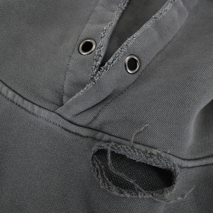 UNIKCOSA NoirFit Distressed Hoodie Winter Loose Fit 💫