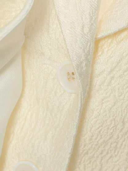 UNIKCOSA SculptLuxe Textured Drawstring Waist Coat Top for Women ⚜️