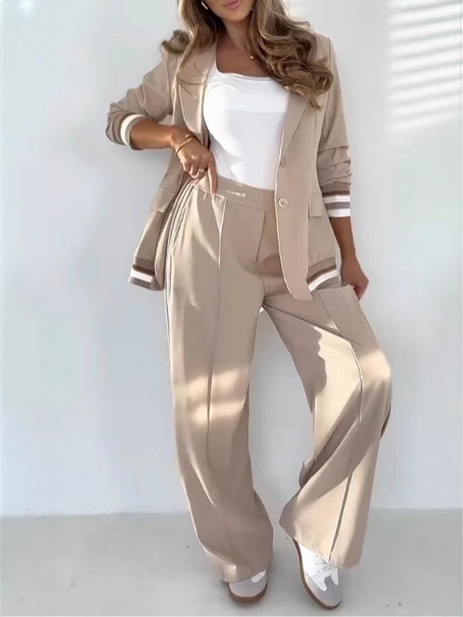 UNIKCOSA Velora Two Piece Suit Set Blazer Wide Leg Pants 💫