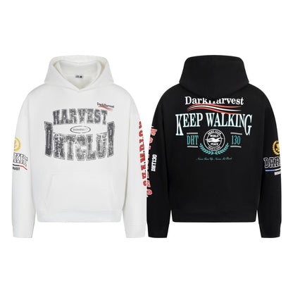 UNIKCOSA UrbanSoul Loose Fit Mottled Letter Hoodie 🌆