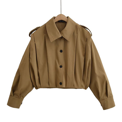 UNIKCOSA EuroChic Turn-Down Collar High-Neck Jacket for Women 🖤