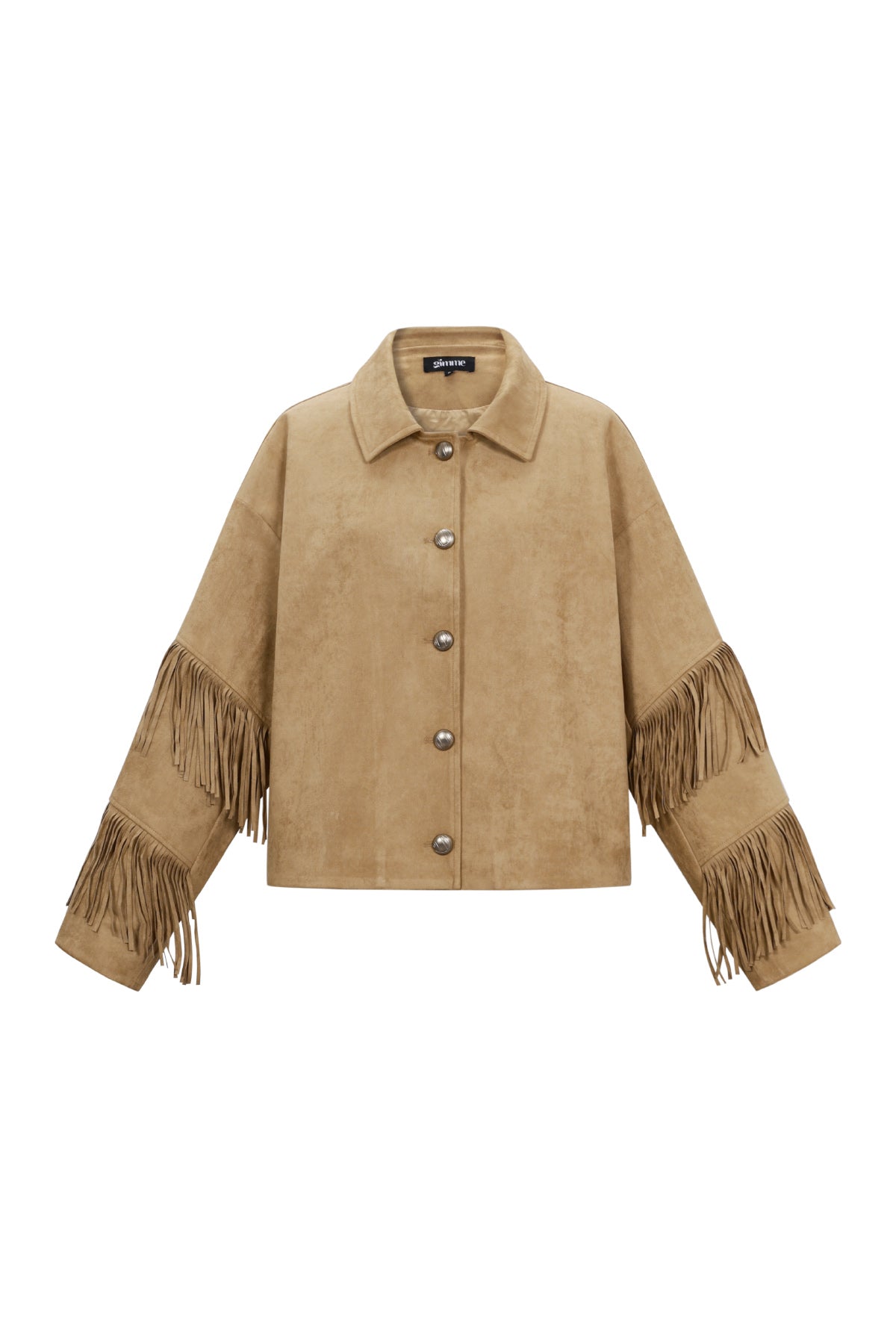 Woven Polyester Fiber Women's Blouse Casual Solid Color Fall/Winter Fringe Detail