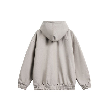 UNIKCOSA UrbanSoul Washed Patchwork Unisex Hooded Jacket 🔥