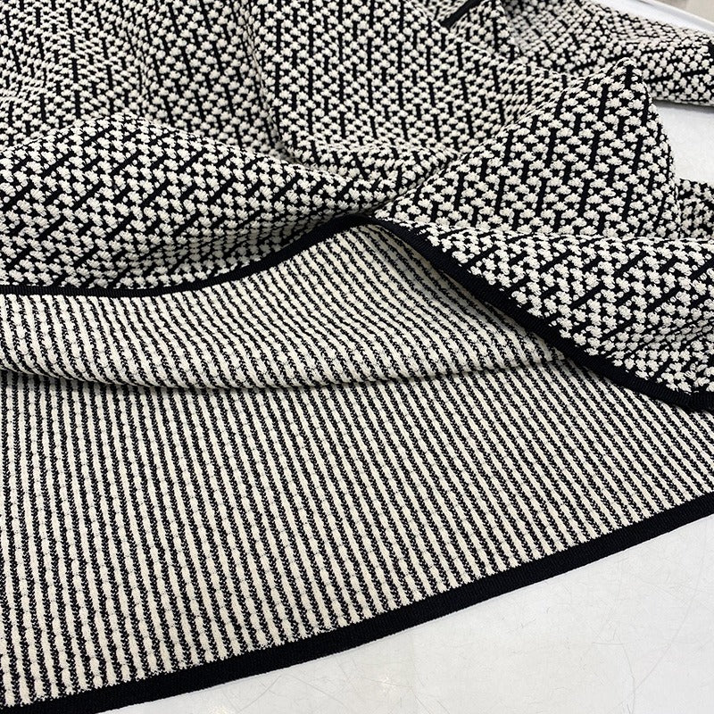 UNIKCOSA Velora Grid Knit Dress Fragrance Skirt Luxury 💫