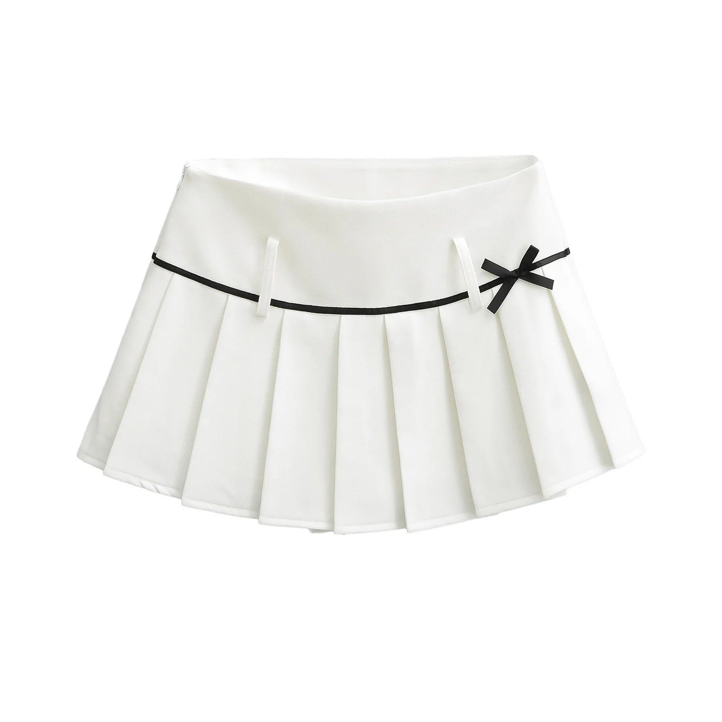 UNIKCOSA Velora Bow Pleated Short Skirt For Women 💫