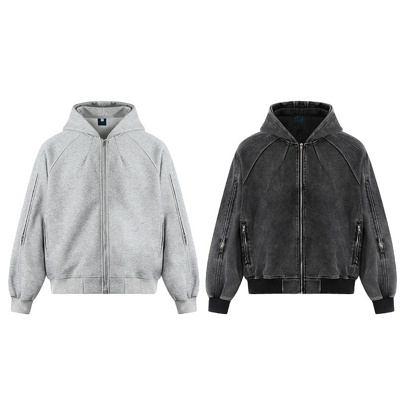 UNIKCOSA LuxeEase Cardigan Hoodie Men Loose Casual Fit 🌆