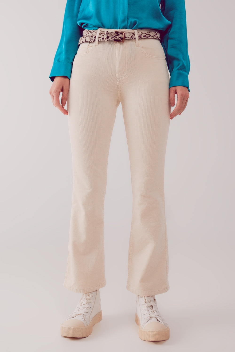 Cord flare in cream