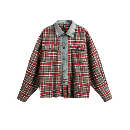 UNIKCOSA Velora Heavy Vintage Plaid Long Sleeve Shirt 💫