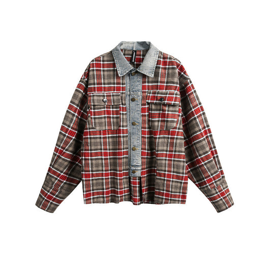 UNIKCOSA Velora Heavy Vintage Plaid Long Sleeve Shirt 💫