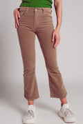 Cord flare in beige