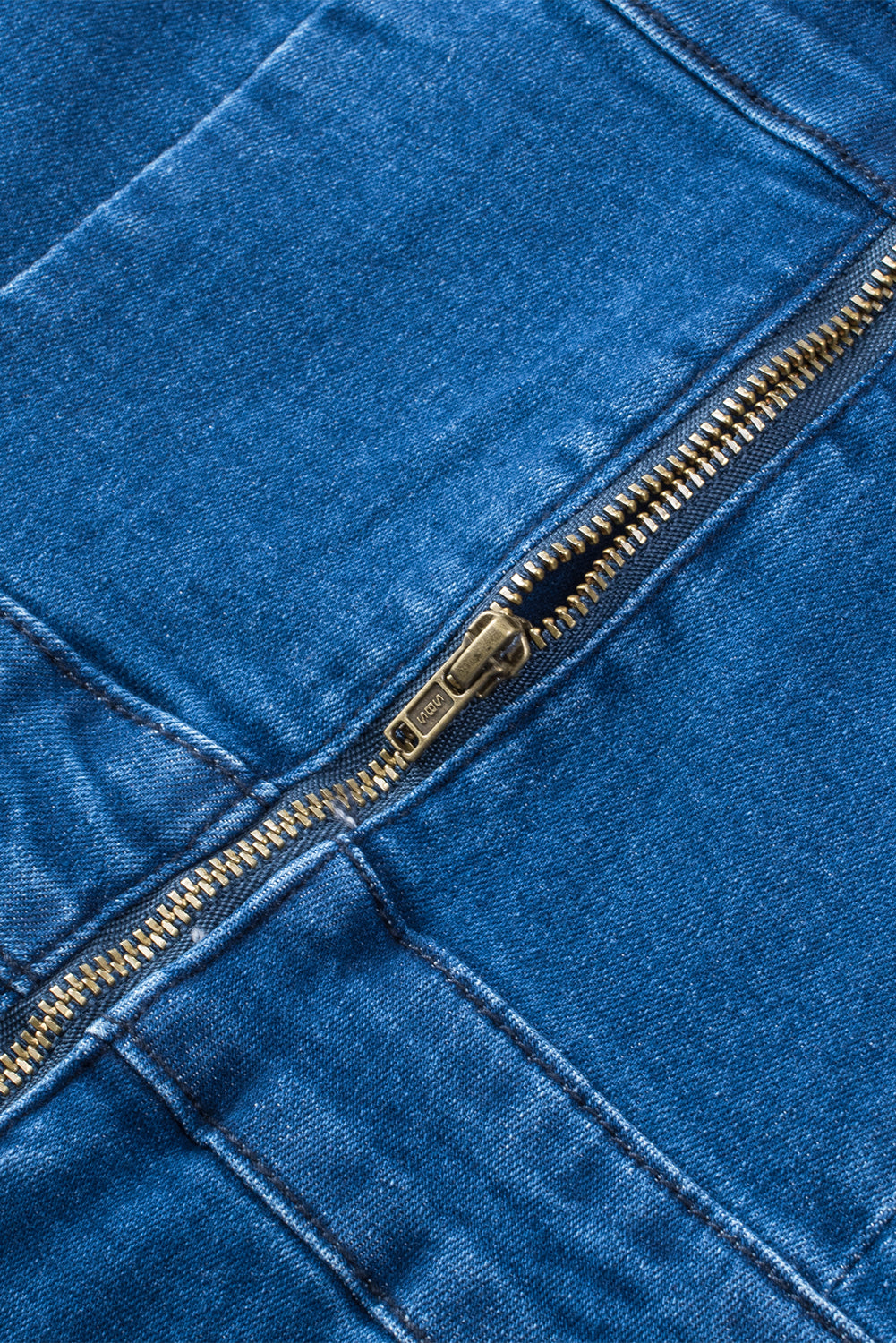 UNIKCOSA Velora Denim Jumpsuit Flared Leg Spaghetti Strap 💫