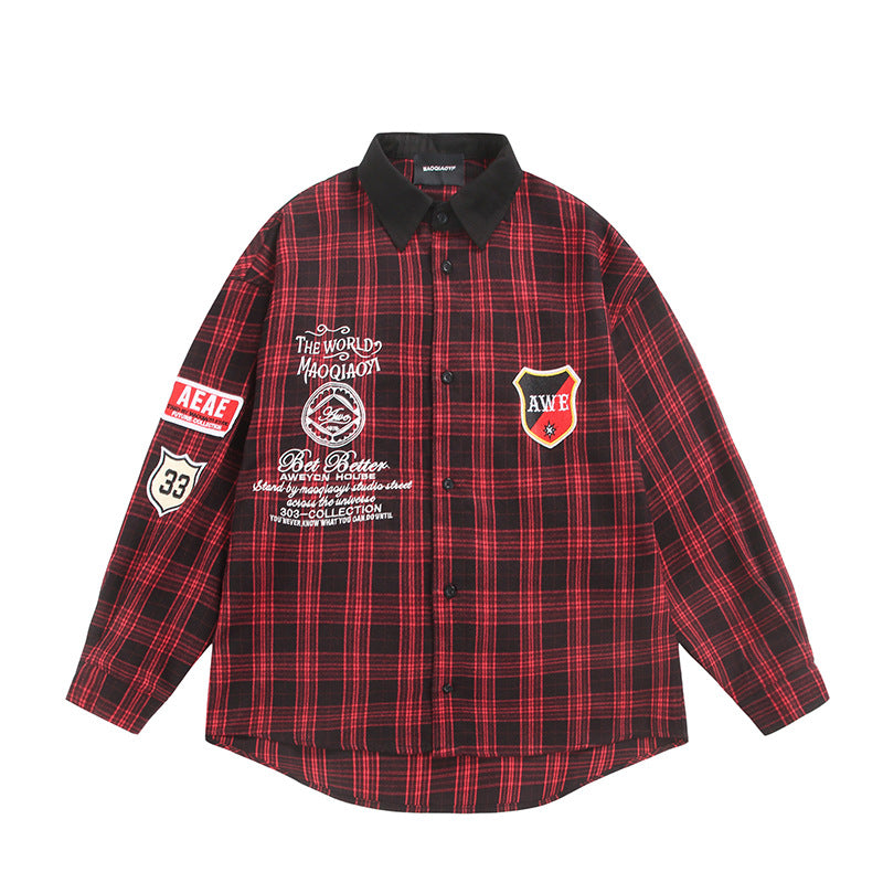 UNIKCOSA Velora Long Sleeve Checkered Shirt Casual Cotton 💫