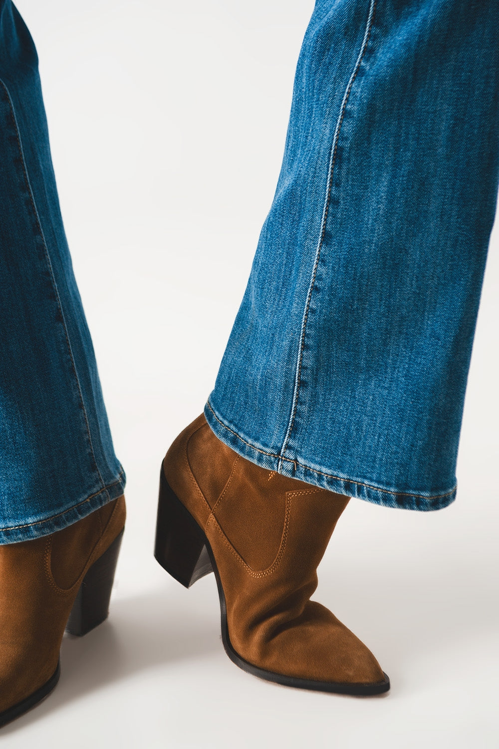 Bootcut flared high waisted jeans