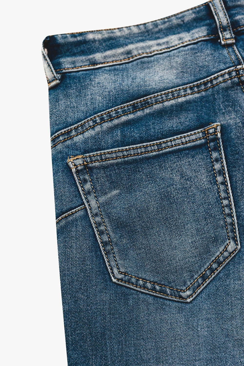 High waisted super skinny jeans in stonewash vintage blue