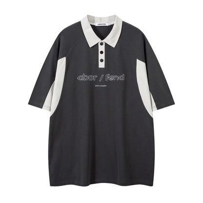 UNIKCOSA UrbanSoul Color Block Letter Print T Shirt 💫