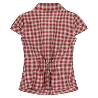 UNIKCOSA Velora Short Sleeve Shirt Summer Checkered Fit 💫