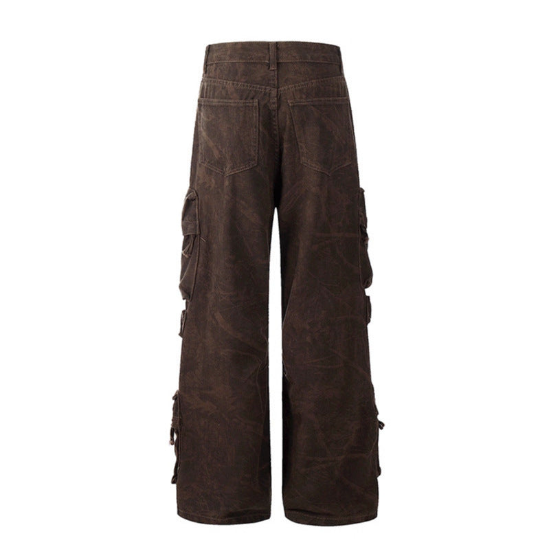 UNIKCOSA UrbanSoul StreetUtility Cargo Denim Pants 💫