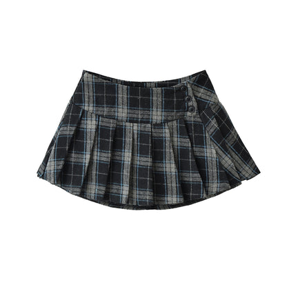 UNIKCOSA Velora Plaid High Waisted Aline Skirt Mini 💫
