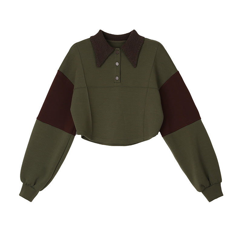 UNIKCOSA Velora Korean Style Color Matching Pullover 💫