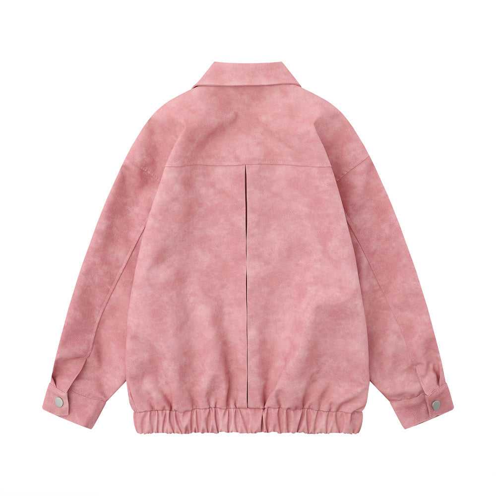 UNIKCOSA UrbanSoul PU Leather Jacket Loose Lapel Edition 🔥