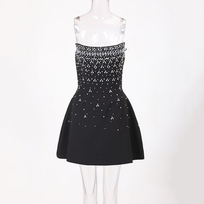 UNIKCOSA Velora Diamond Studded Strapless Puffy Skirt 💫