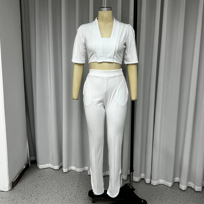 UNIKCOSA LuxeEase Two Piece Set Top High Waist Pants 💫