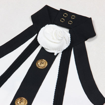 UNIKCOSA Velora Sleeveless Flower Knit Dress Back Zip 💫