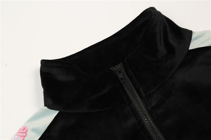 UNIKCOSA Love Embroidery Casual Suit – Two-Piece Street Set for Men