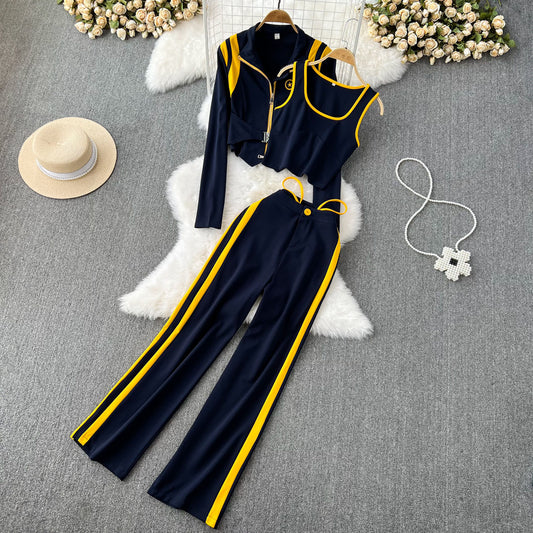 UNIKCOSA Velora Three-Piece Sports Suit Dark Blue 💫