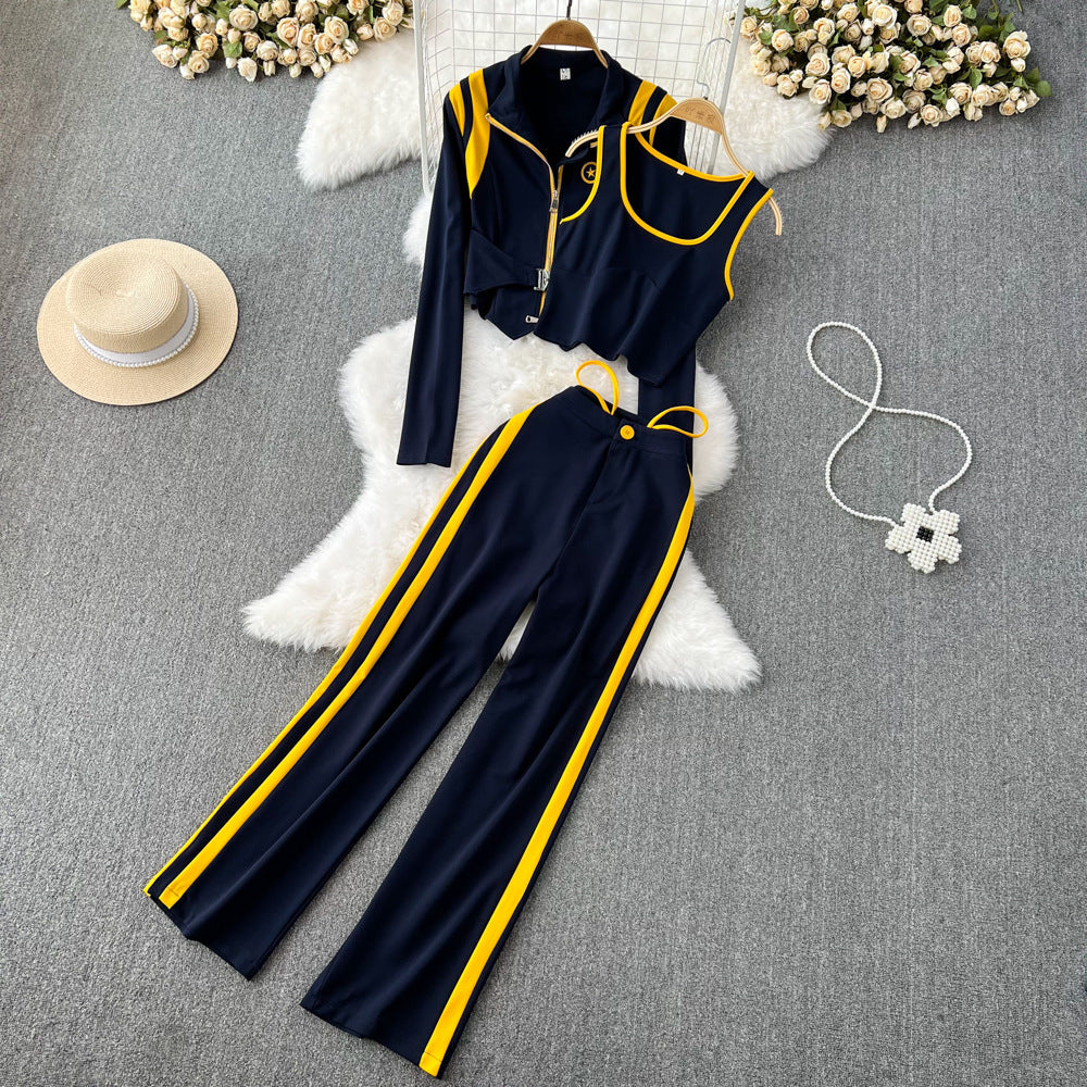 UNIKCOSA Velora Three-Piece Sports Suit Dark Blue 💫