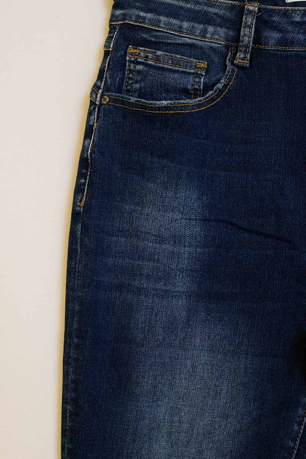 Super Skinny Dark Wash Jeans In Elastic Denim