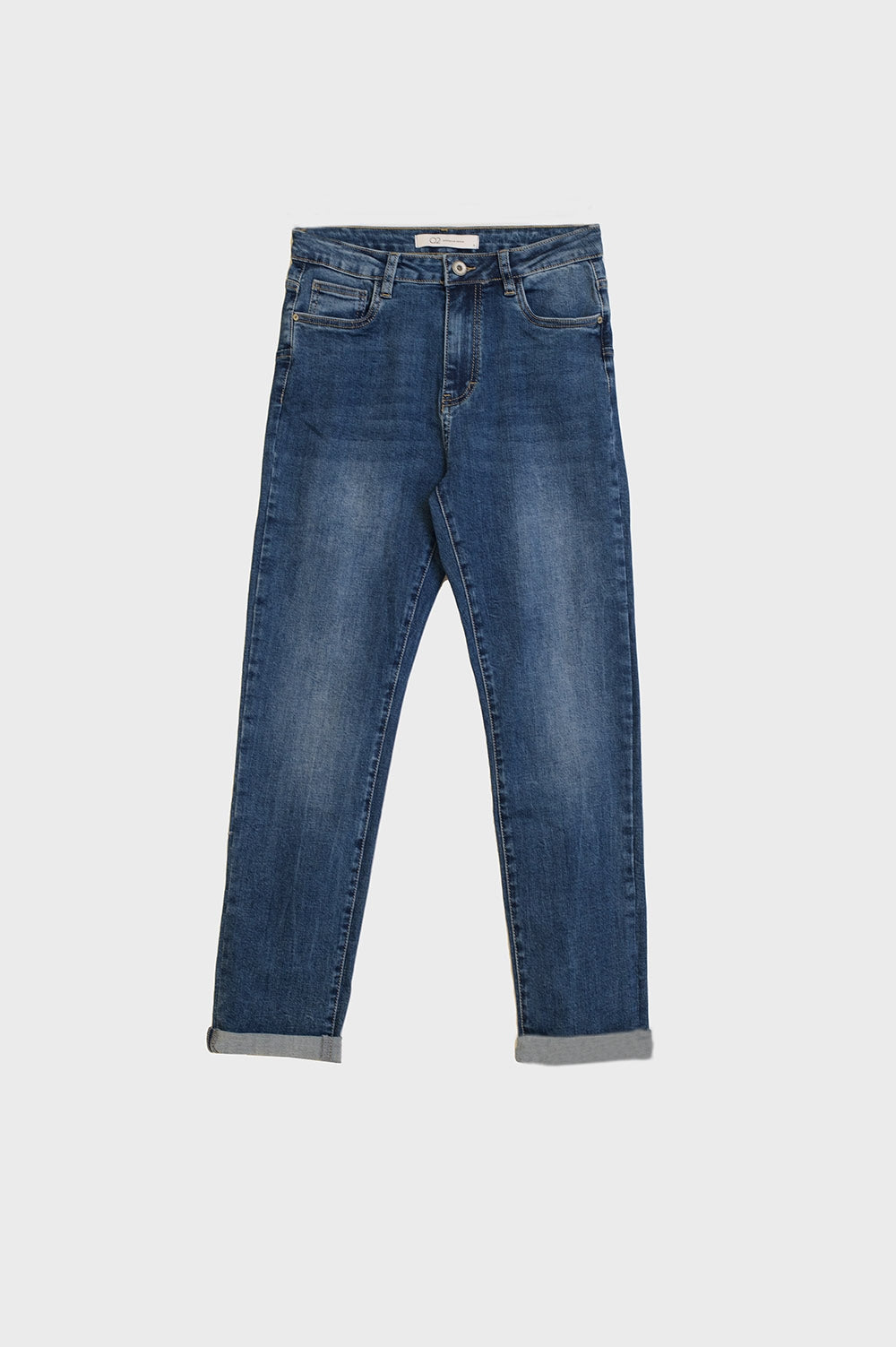 High waisted Skinny Jeans in Dark Wash With Five Pockets