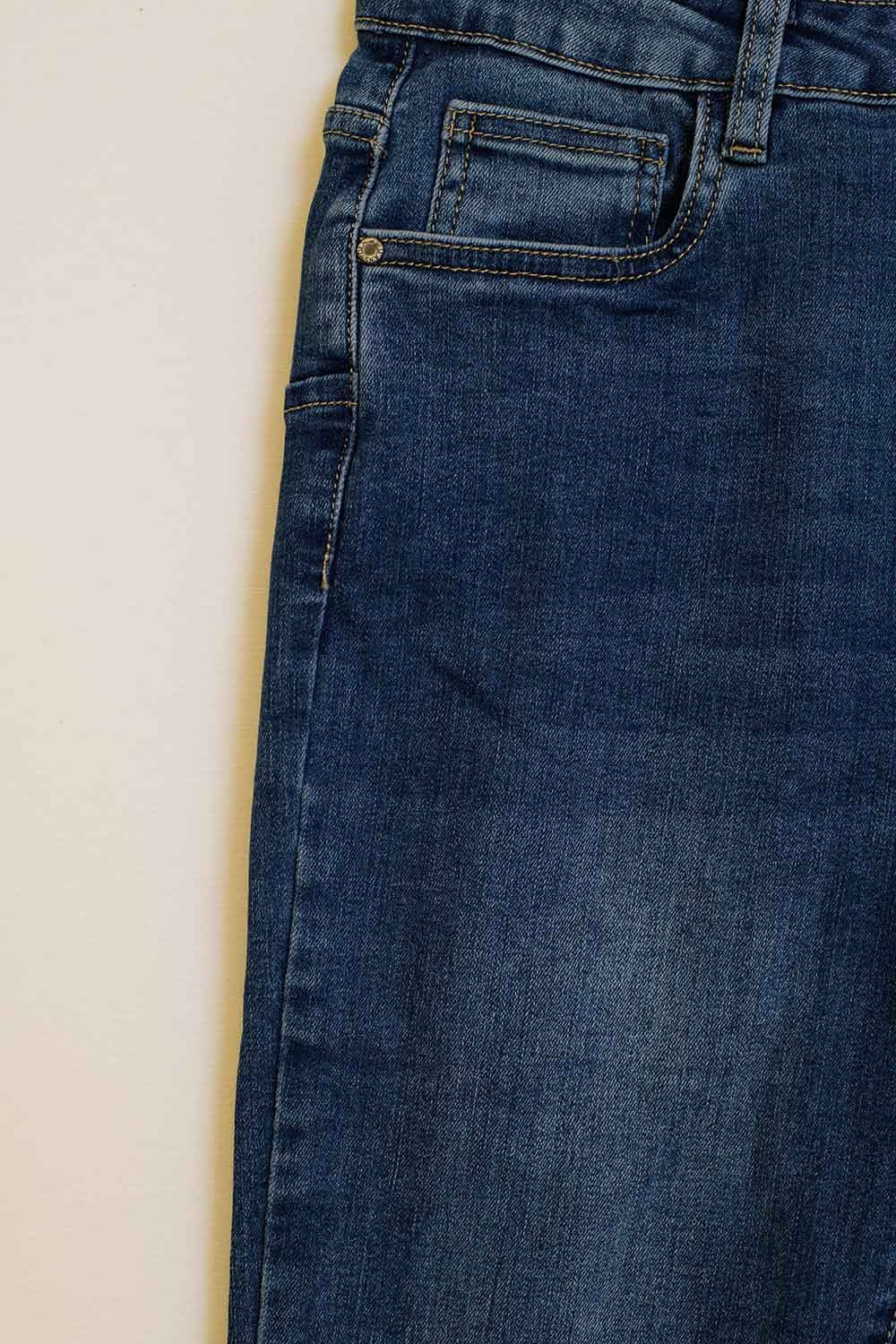 High waisted Skinny Jeans in Dark Wash With Five Pockets