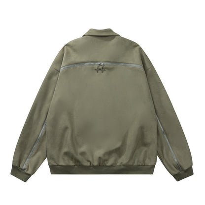 UNIKCOSA LuxeEase Letter Embroidered Pilot Jacket Bomber 💫