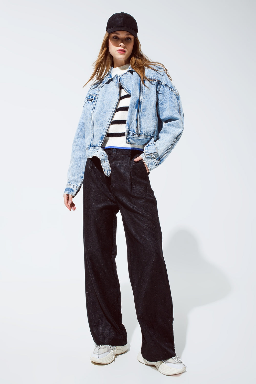 Oversized pantalon in black