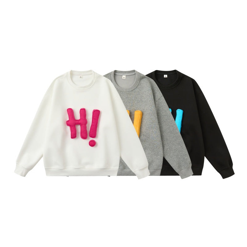 UNIKCOSA UrbanSoul Letter Graphic Crewneck Sweatshirt 💫