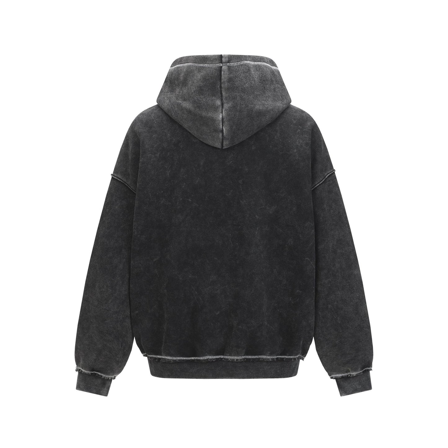 UNIKCOSA NoirFit Embroidered Hooded Cardigan Jacket 💫