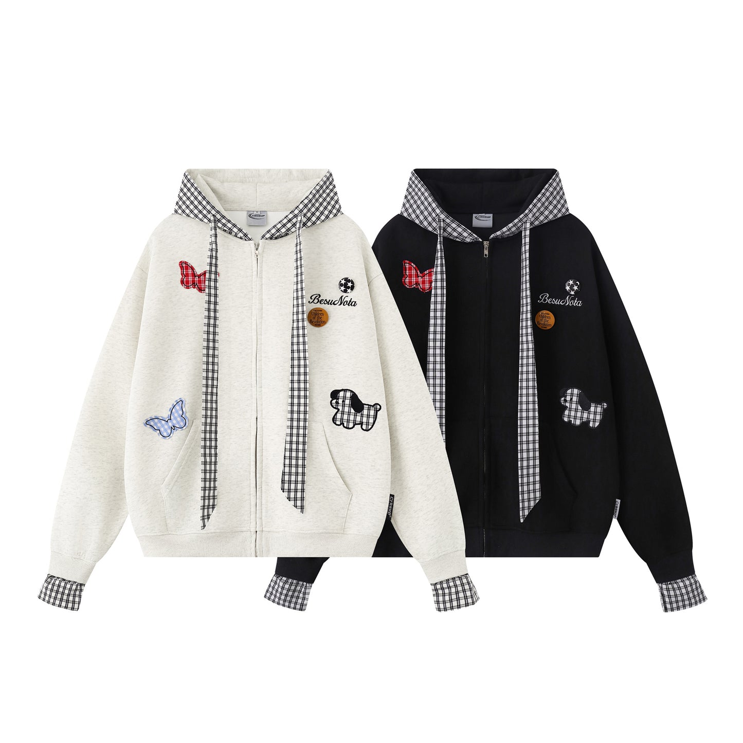 UNIKCOSA RetroMuse Two Piece Hooded Cardigan Sweatshirt 💫