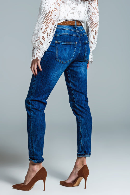 Basic Super Skinny Jeans In Mid Wash — view 2 of 5