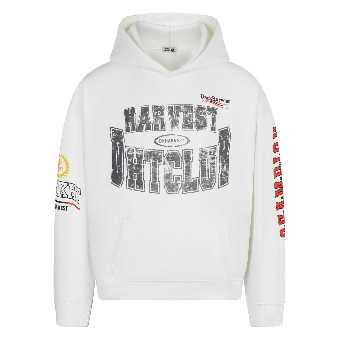 UNIKCOSA UrbanSoul Loose Fit Mottled Letter Hoodie 🌆