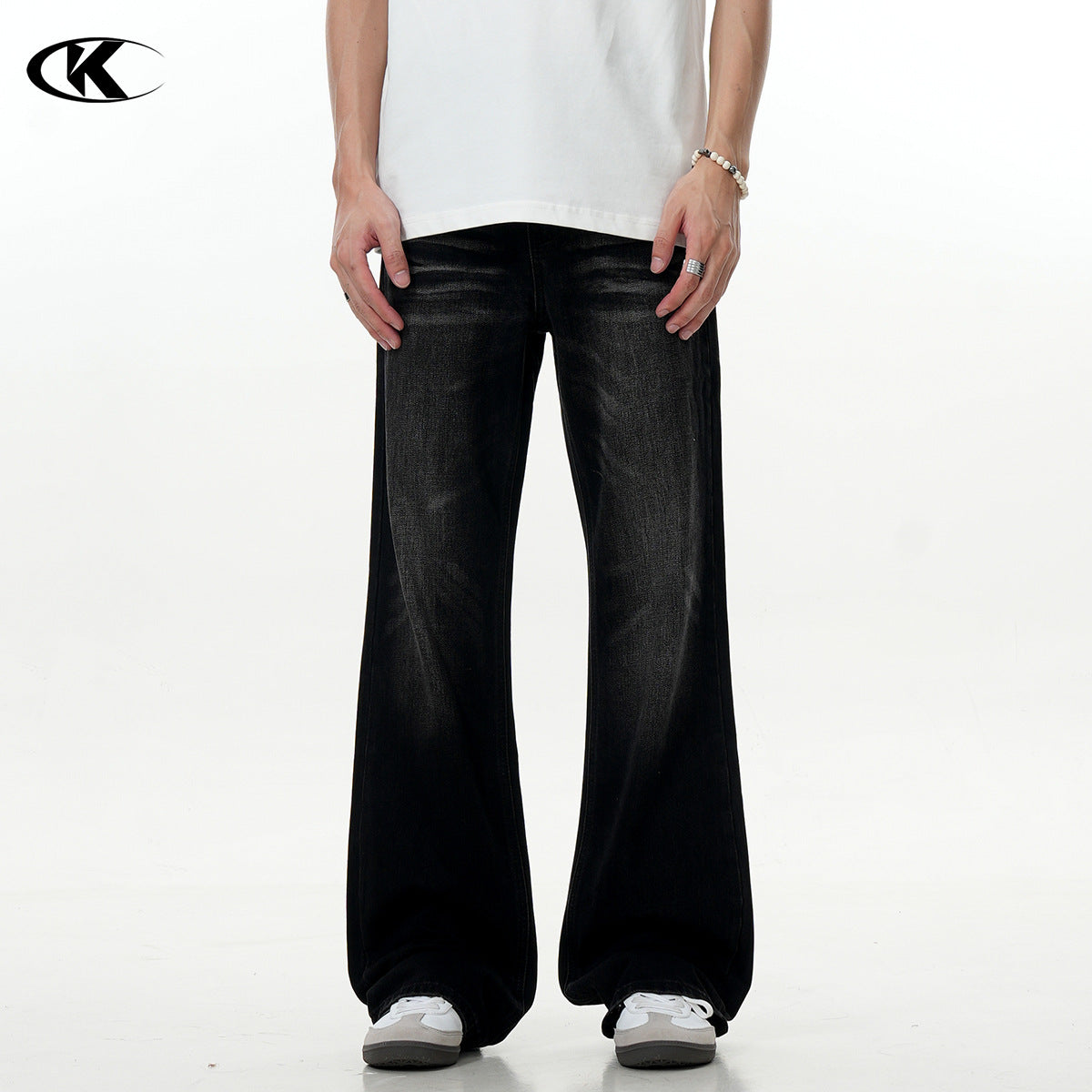 UNIKCOSA NoirFit NoirFlare Denim Washed Black Women 💫