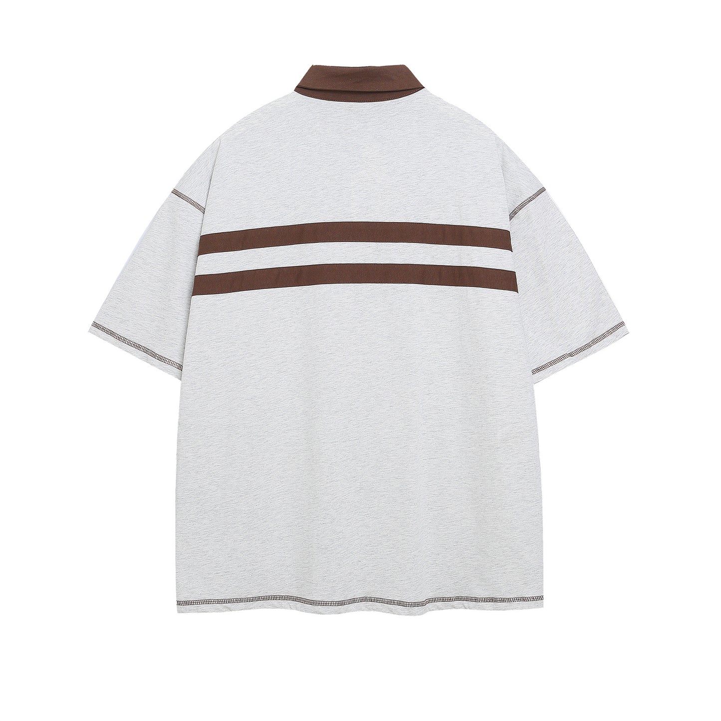 UNIKCOSA Velora Colorblock Embroidered Collar Tee Mens 💫