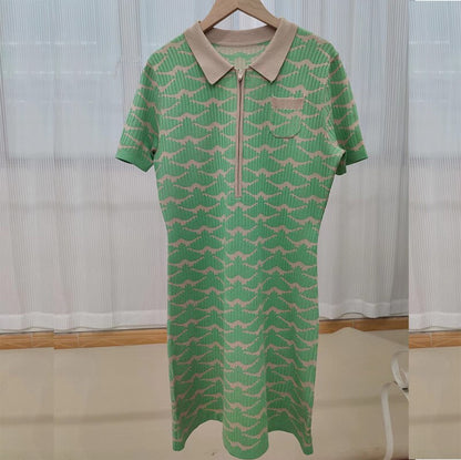 UNIKCOSA Velora Dress Pure Stripe Tencel Ice Silk 💫