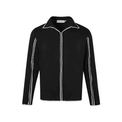 UNIKCOSA Velora Deconstructed Reverse Stitch Polo Shirt 💫