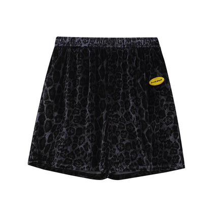 UNIKCOSA Velora Leopard Print Velvet Two Piece Set Men 💫